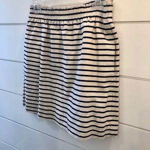 J.Crew | striped elastic waist linen skirt | 6